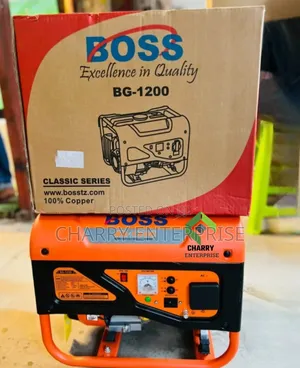 100% Copper Boss Generator Bg 1200 Single Phase 1kv/ 1kw