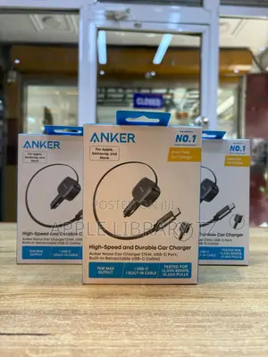 Anker Car Charger Retractable Wire 75w