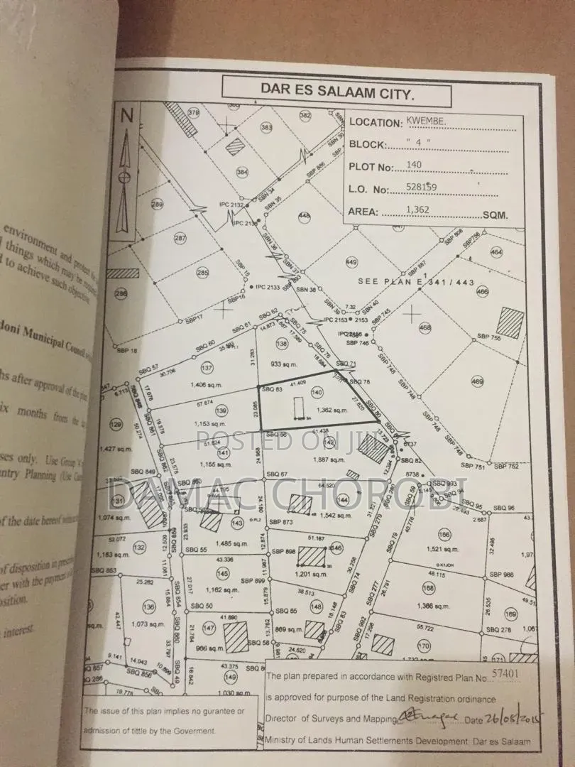 Kiwanja Kinauzwa Luguruni Mbezi