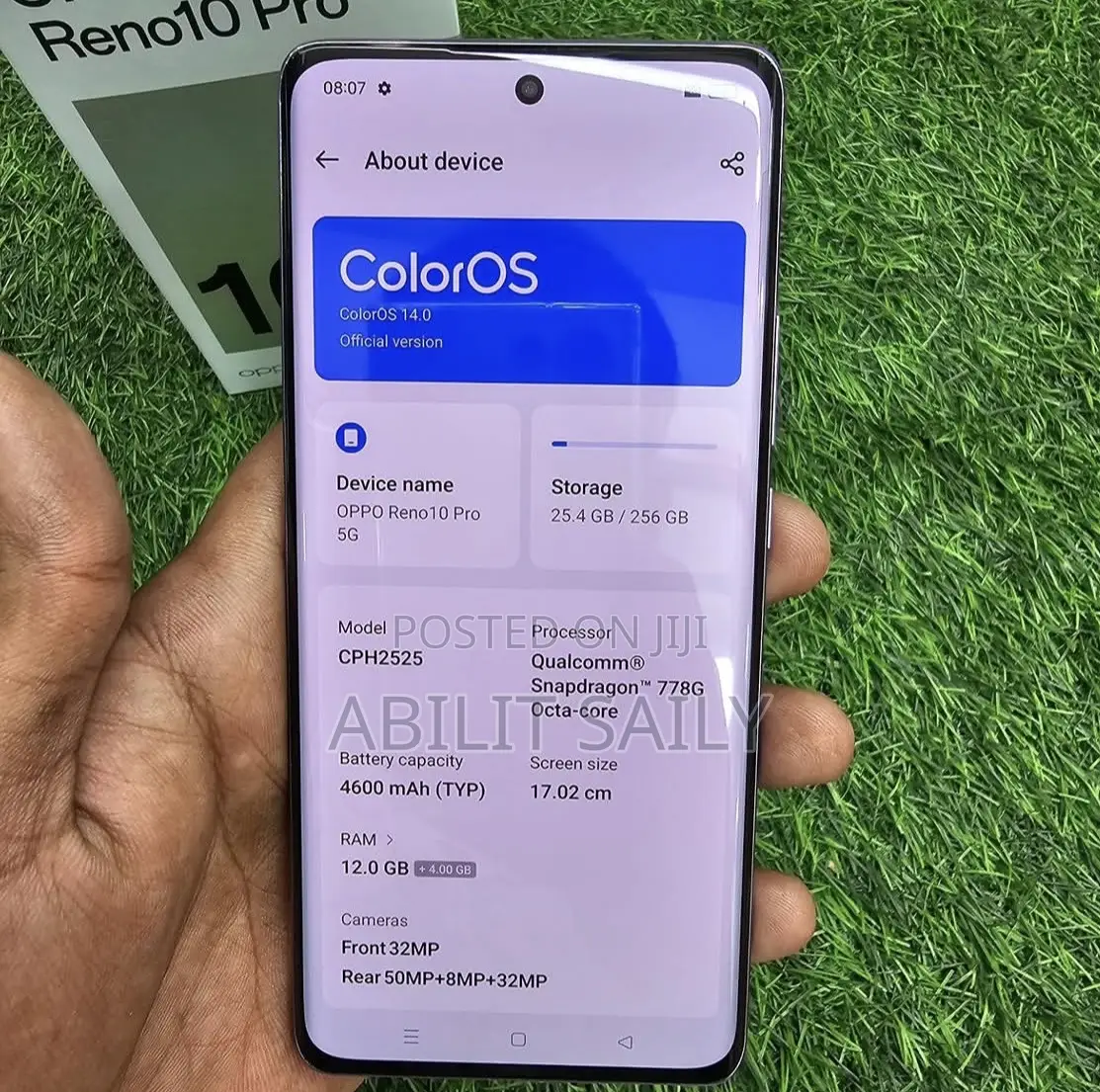 New Oppo Reno 10 5G 256 GB Silver