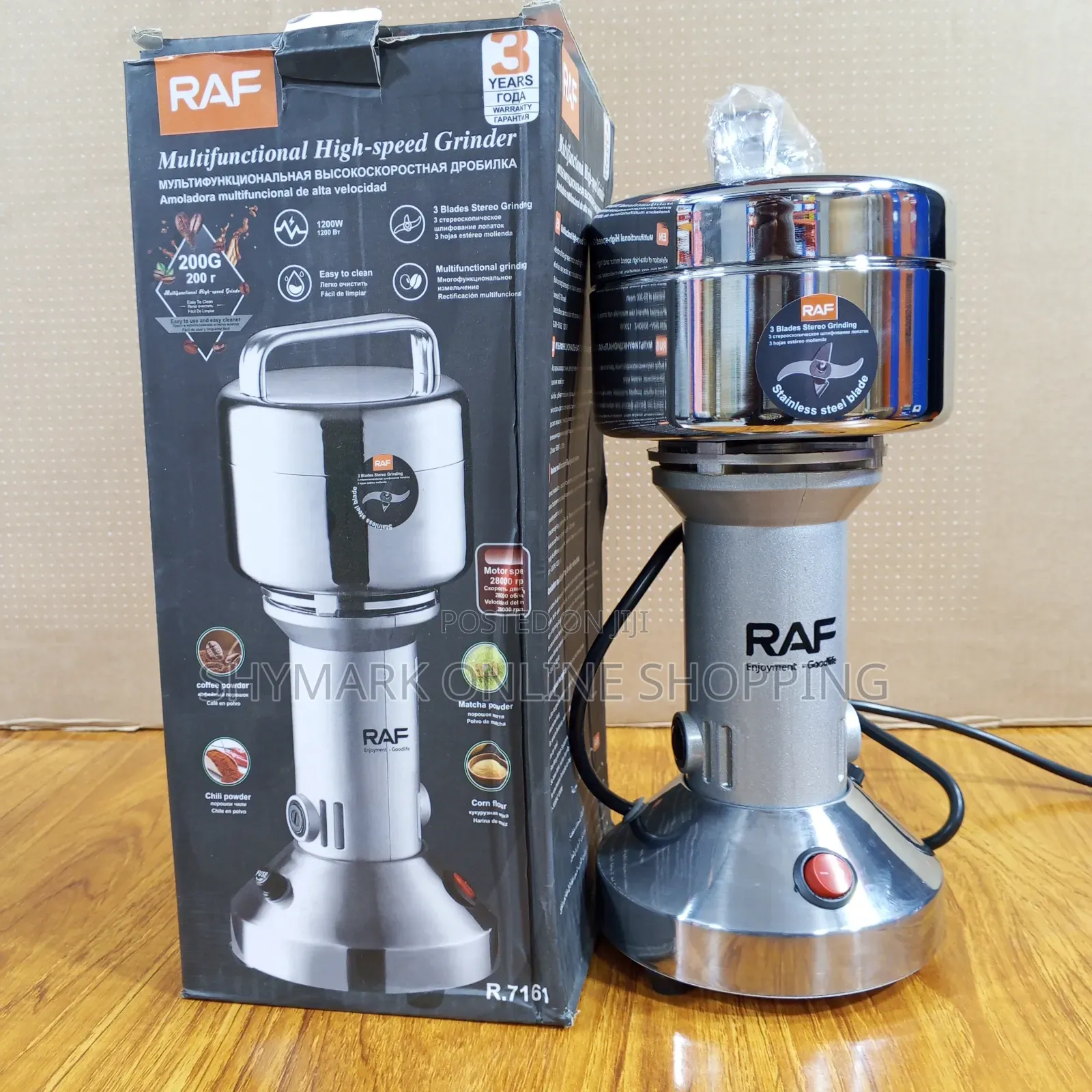 Raf Multifunctional High Speed Grinder 200g