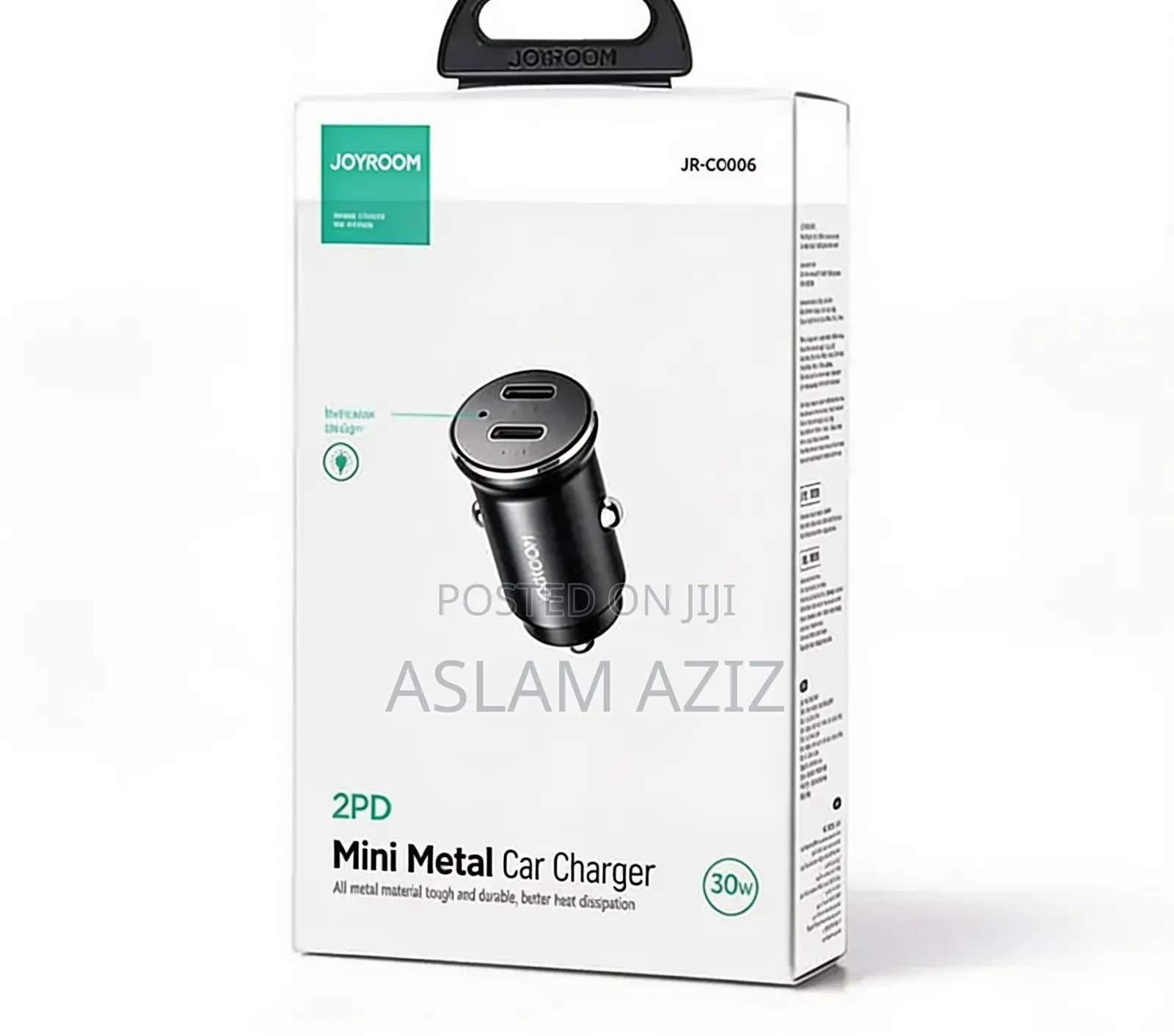 Mini Metal Car Charger(Kichwa Cha Chaji Ya Gari)