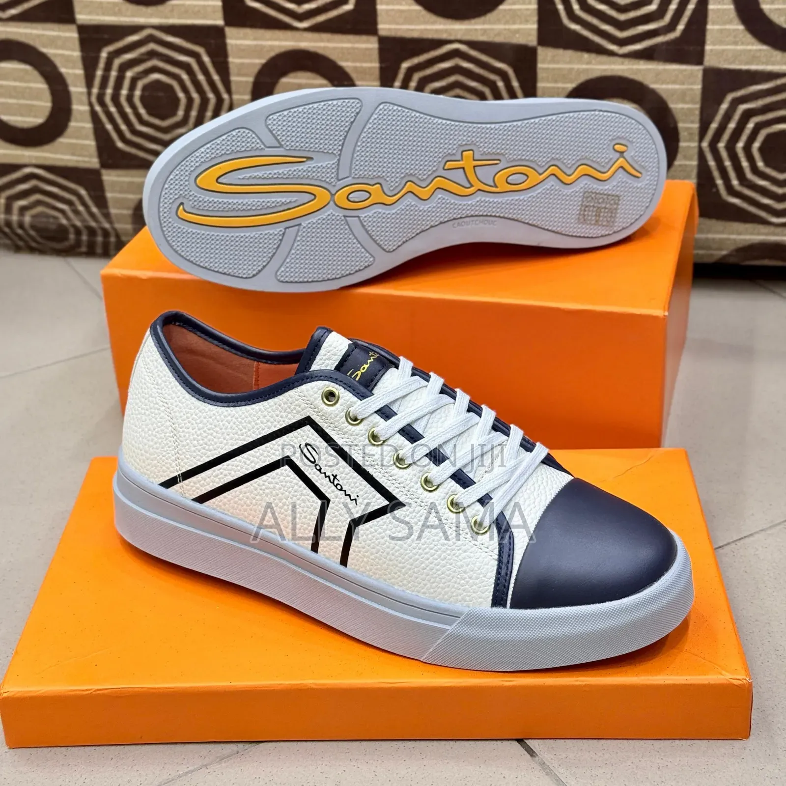 Men's Shoes New Brand Santon Material Leather