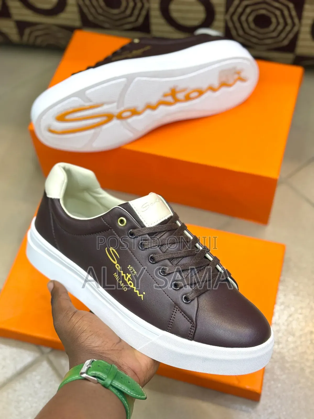 Men's Shoes New Brand Santoni Material Leather 2026 Times to Fashion