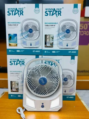 *.Brand: Winning Star* *.Product: Rechargeable Table Fan 8