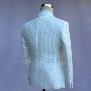 2 Buttons Jacket 3 PCS Black Pant Men's Suits New and Original