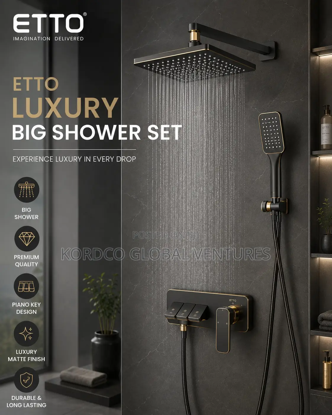 Luxury Big Shower Set