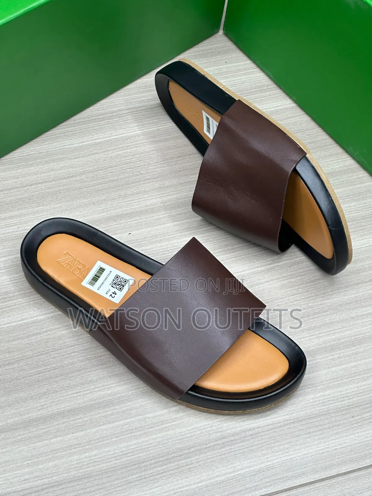4 Smart Colours Leather Materials Quality Men's Sandals Open Shoes