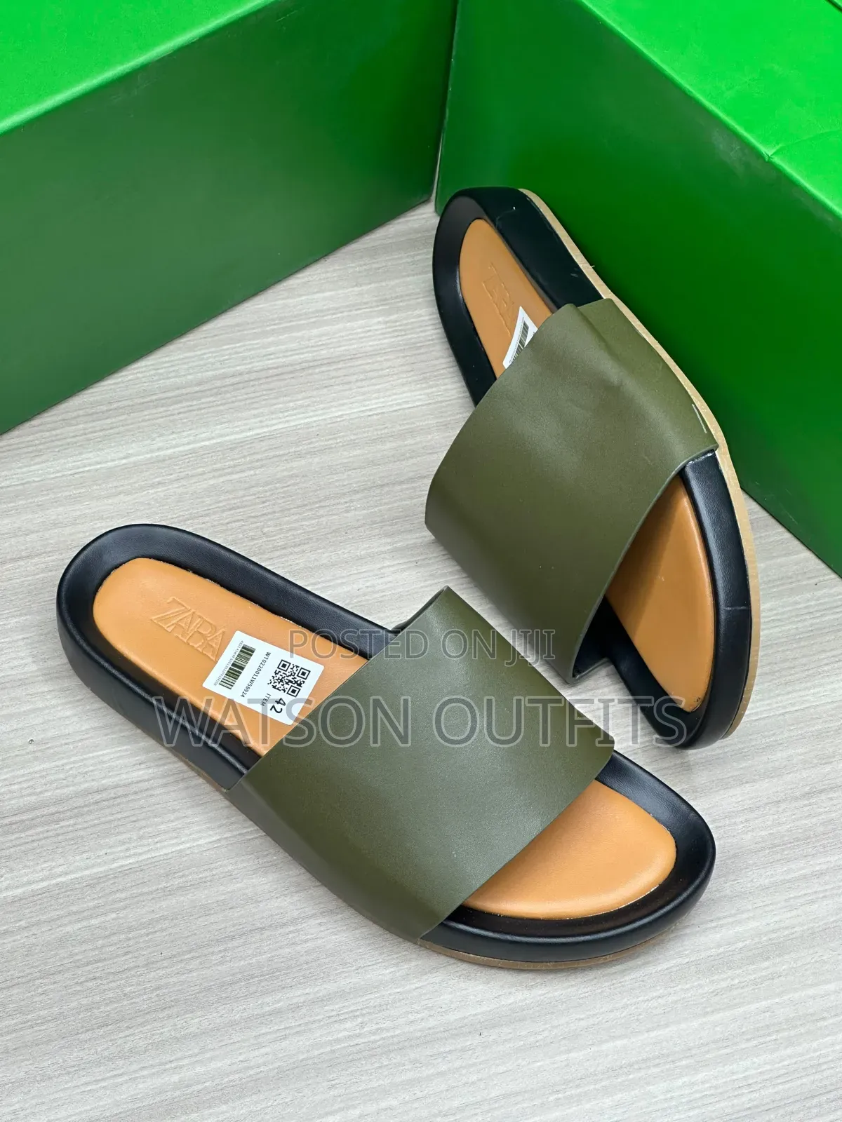 4 Smart Colours Leather Materials Quality Men's Sandals Open Shoes
