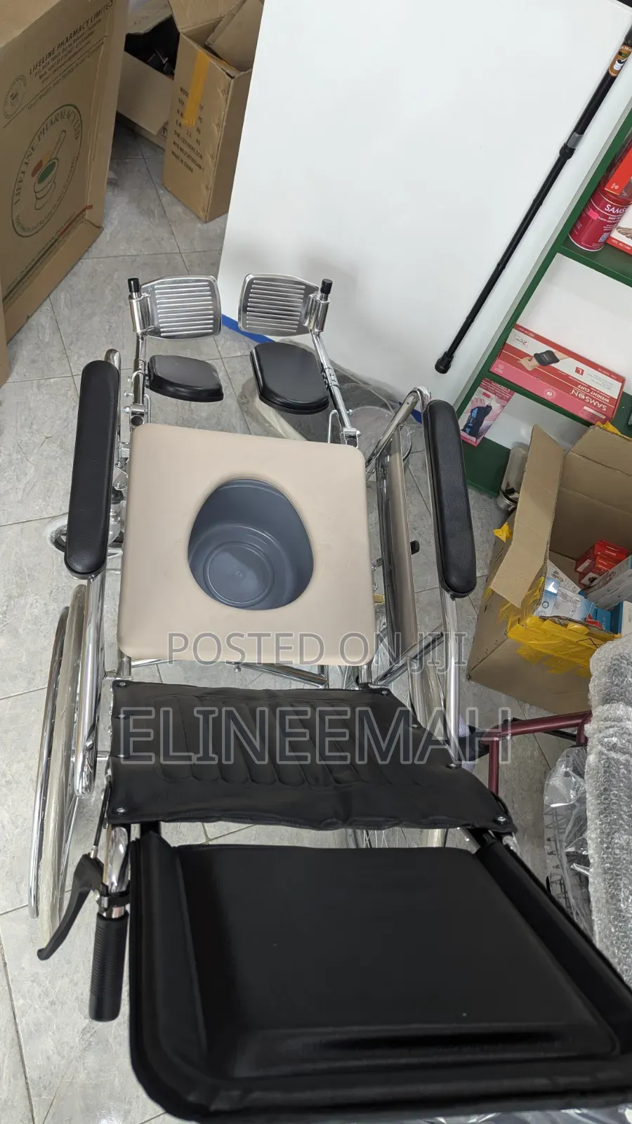 Reclining Wheelchair With Commode | Kiti Cha Matairi
