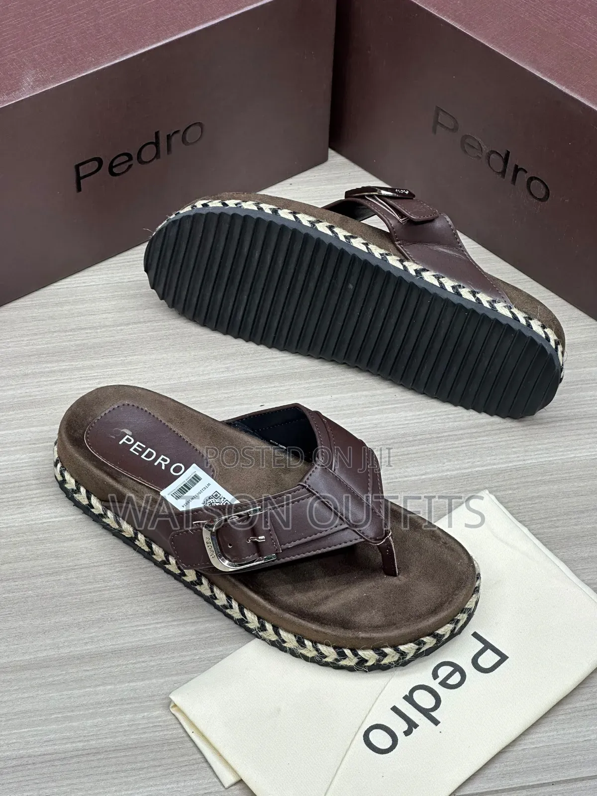 3 Colours Pedro Brand 3 Styles Materials Quality and Original Sandals