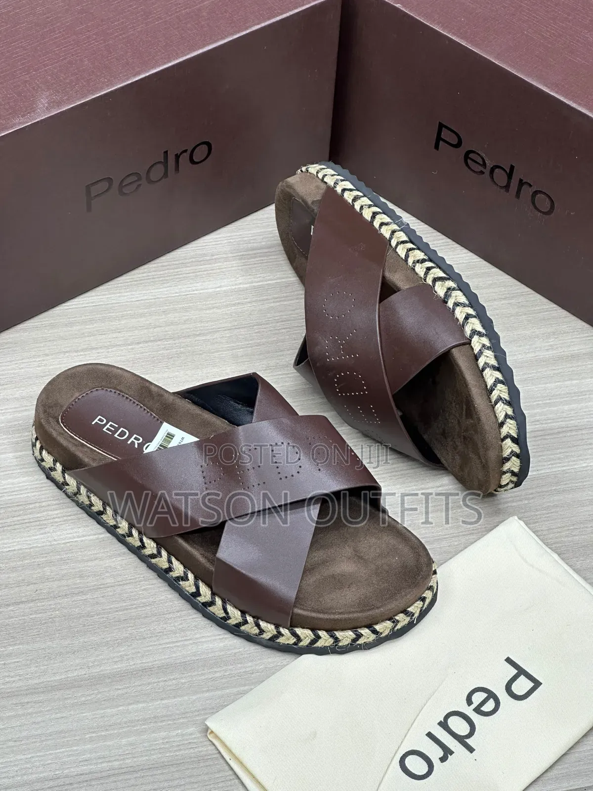 3 Colours Pedro Brand 3 Styles Materials Quality and Original Sandals