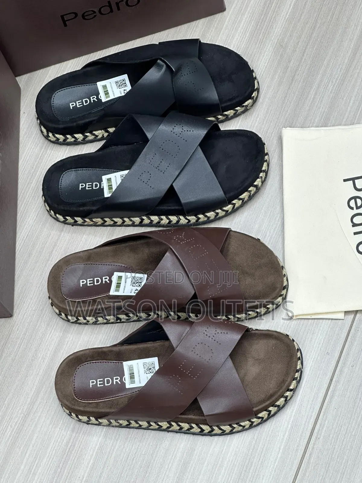 3 Colours Pedro Brand 3 Styles Materials Quality and Original Sandals