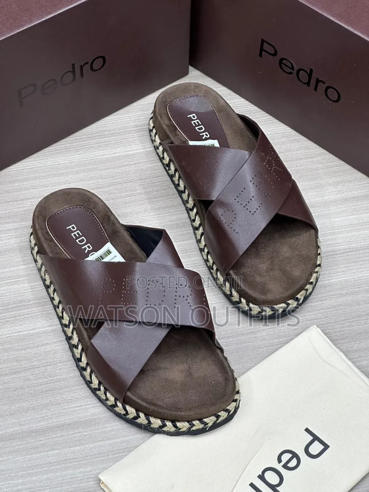 3 Colours Pedro Brand 3 Styles Materials Quality and Original Sandals