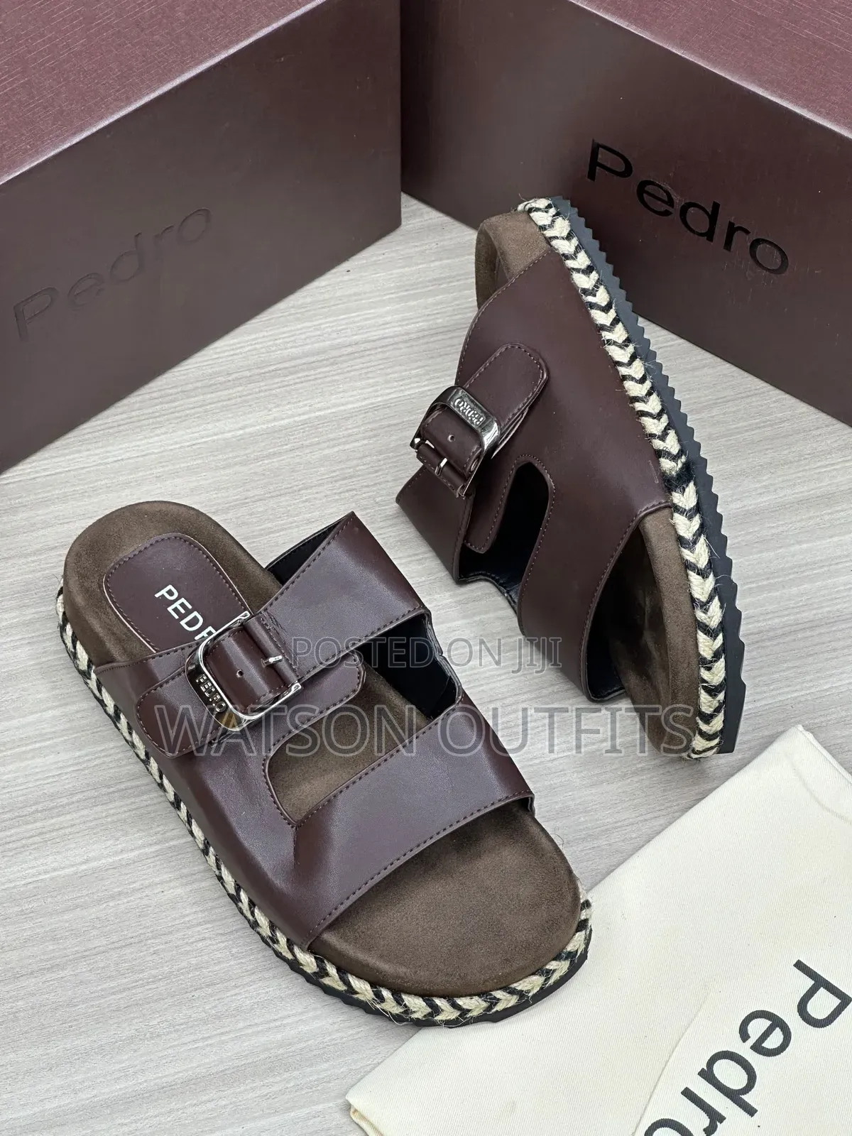 3 Colours Pedro Brand 3 Styles Materials Quality and Original Sandals