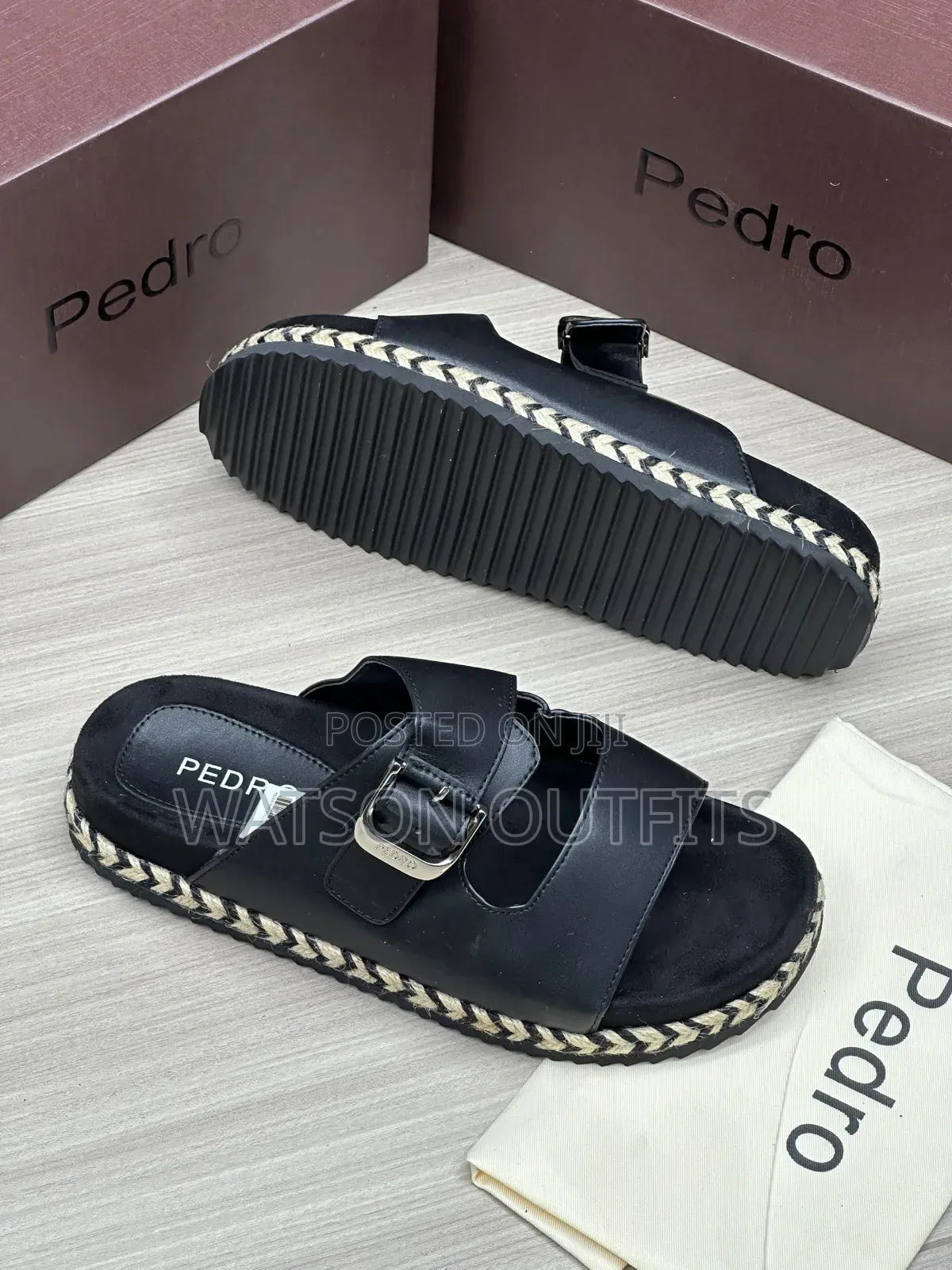 3 Colours Pedro Brand 3 Styles Materials Quality and Original Sandals