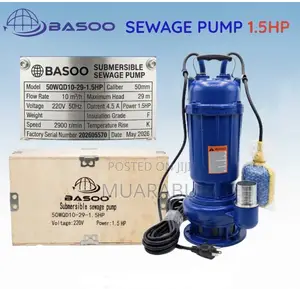 Basoo Sewage Pump 1.5hp