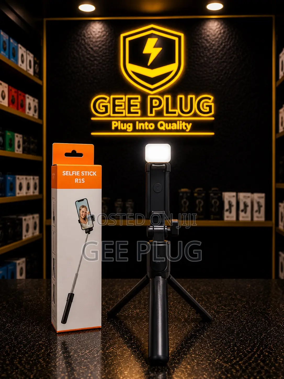Selfie Stick R1s With Led Light Tripod Stand