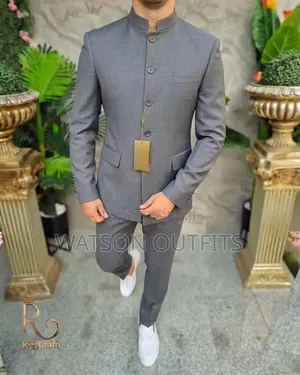 3 Colours Grey Blue and Black Materials Quality Men's Original Suits