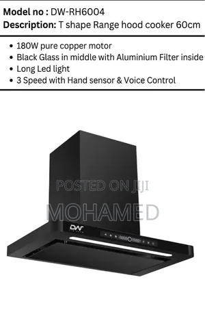 Digiwave Rangehood Cooker T Shape 60cm
