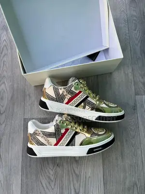 Versace Sneakers Featuring Medusa Head Emblem on the Side