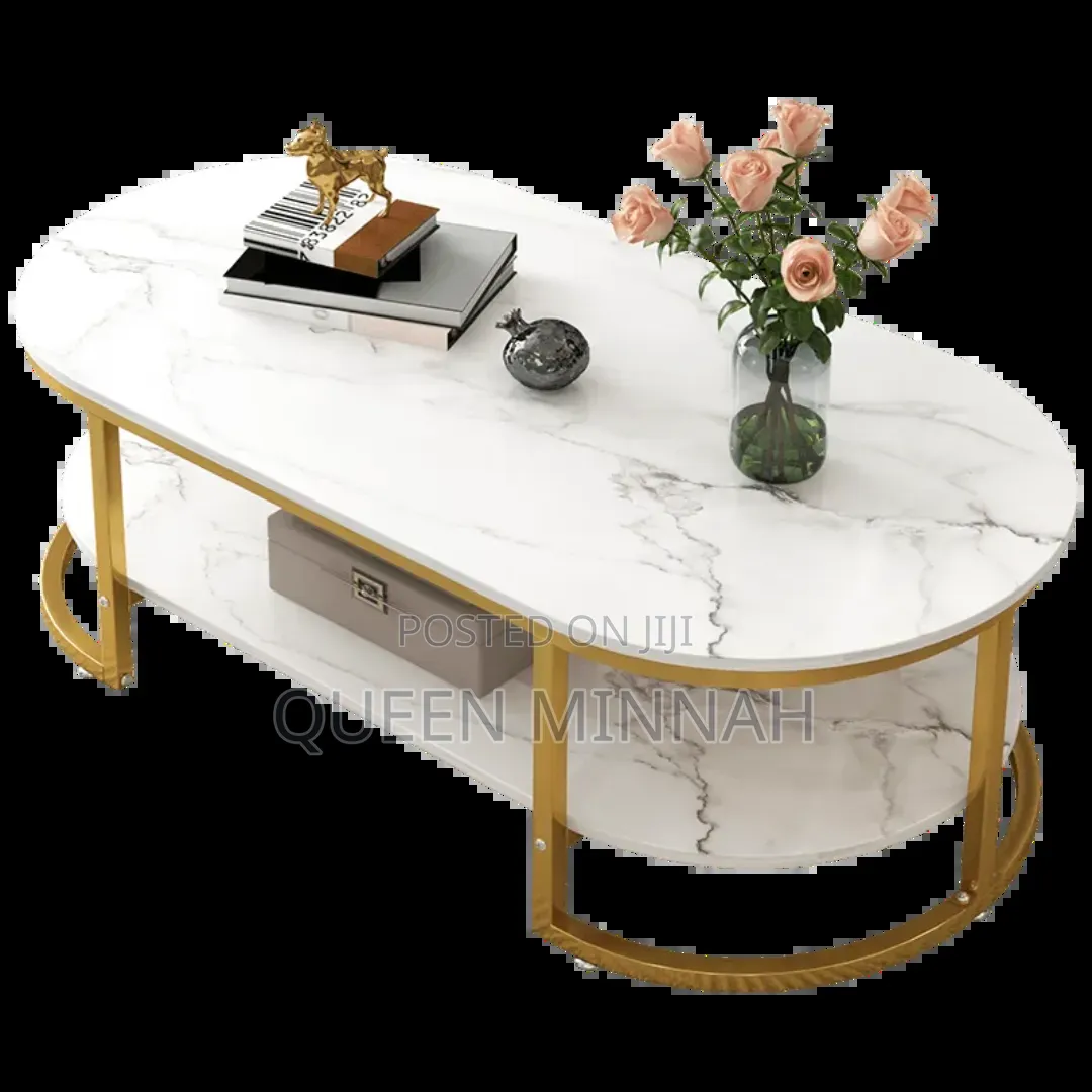 Morden Coffee Table With Metal Legs and MDF Table Top