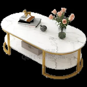 Morden Coffee Table With Metal Legs and MDF Table Top