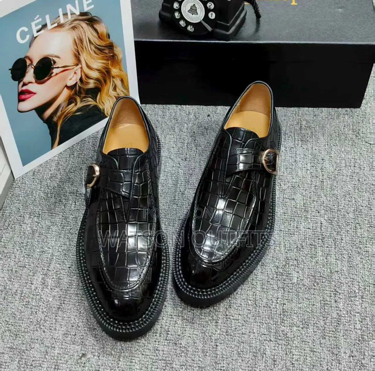 Classic Brand New J.M Weston Men's Leather Shoes Materials Original