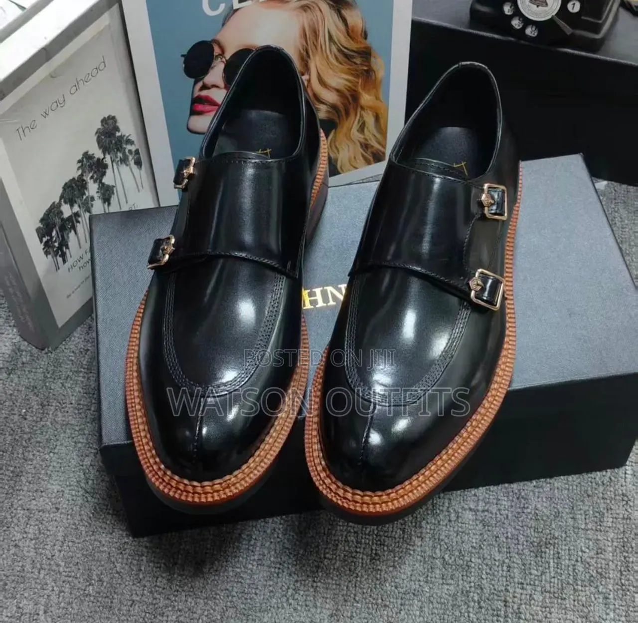 Classic Brand New J.M Weston Men's Leather Shoes Materials Original