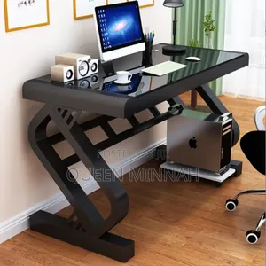 Morden Executive Tempered Glass Computer Desk