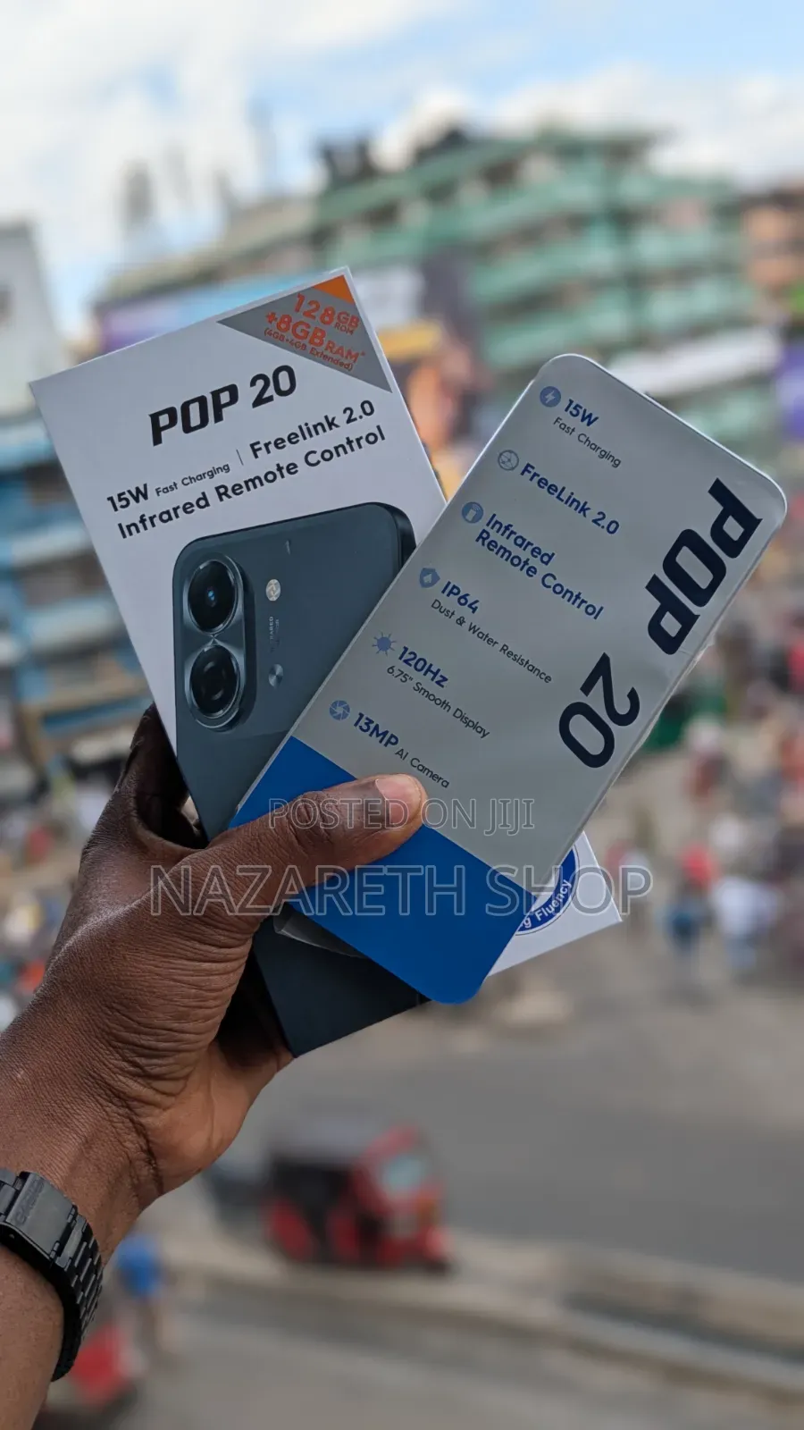 New Tecno Pop 20 128 GB Gray
