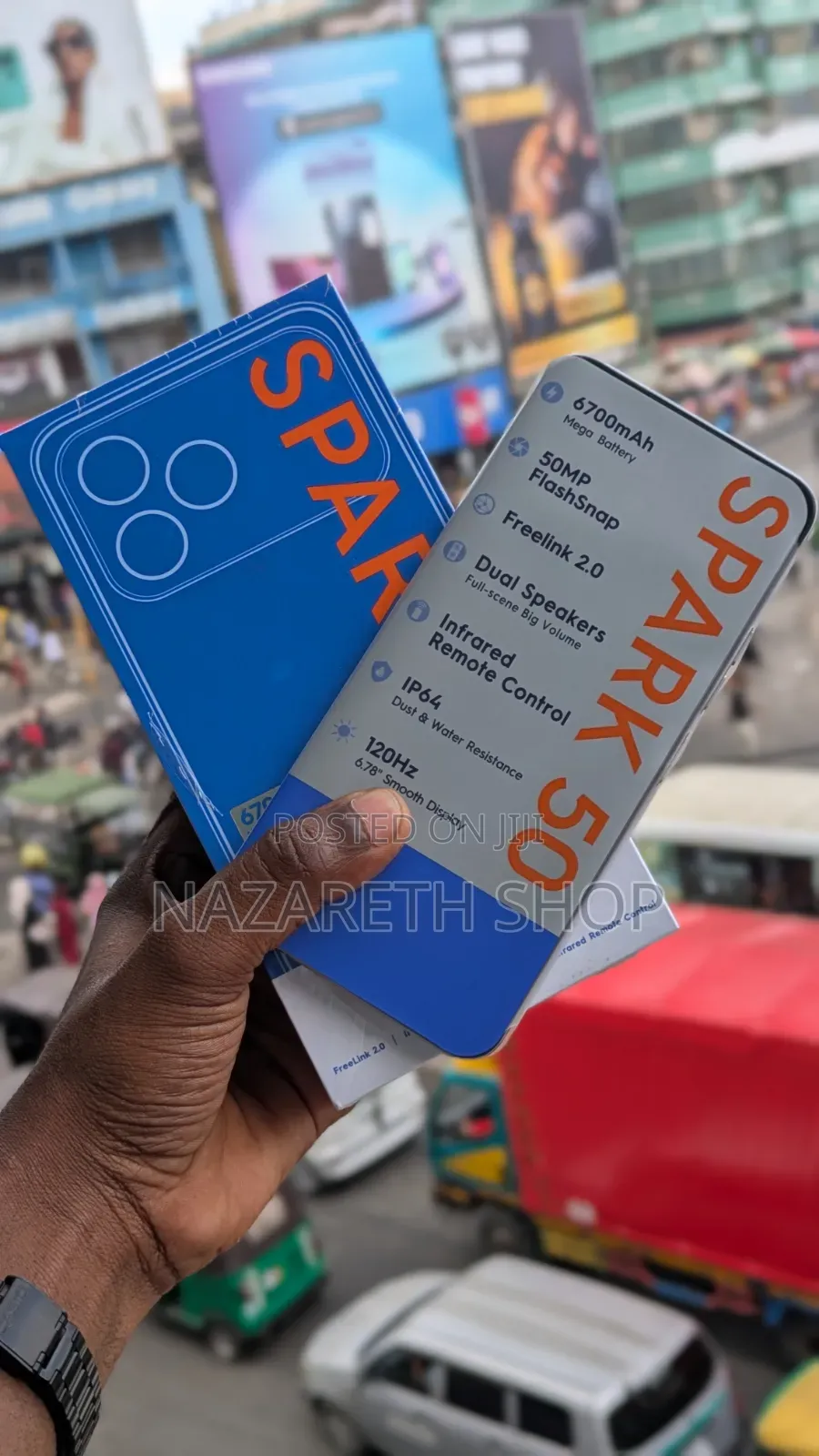 New Tecno Spark 50 128 GB Gray
