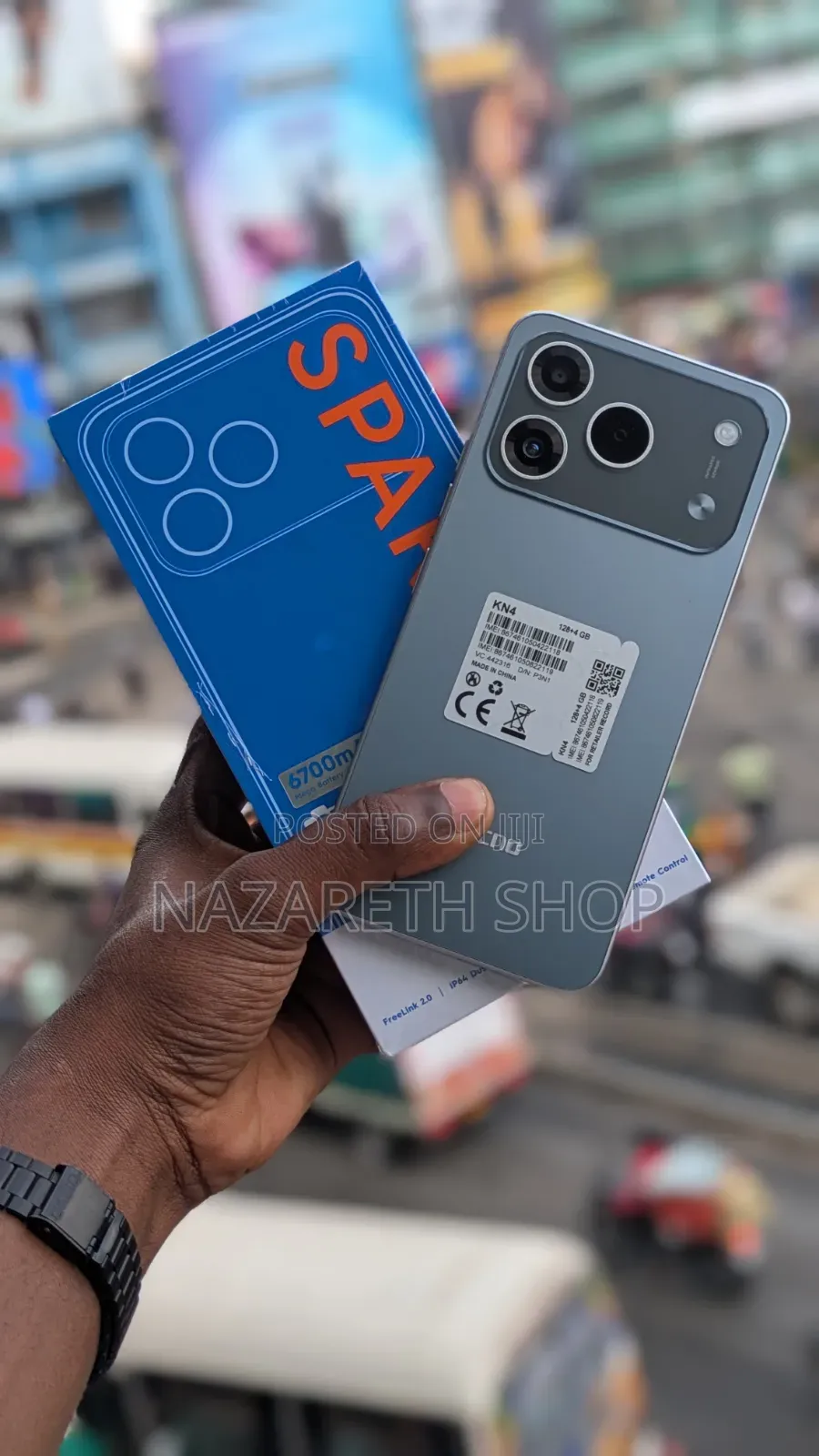 New Tecno Spark 50 128 GB Gray