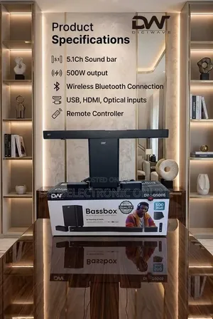 *Digiwave 5.1ch Soundbar*
*500w at 395,000*