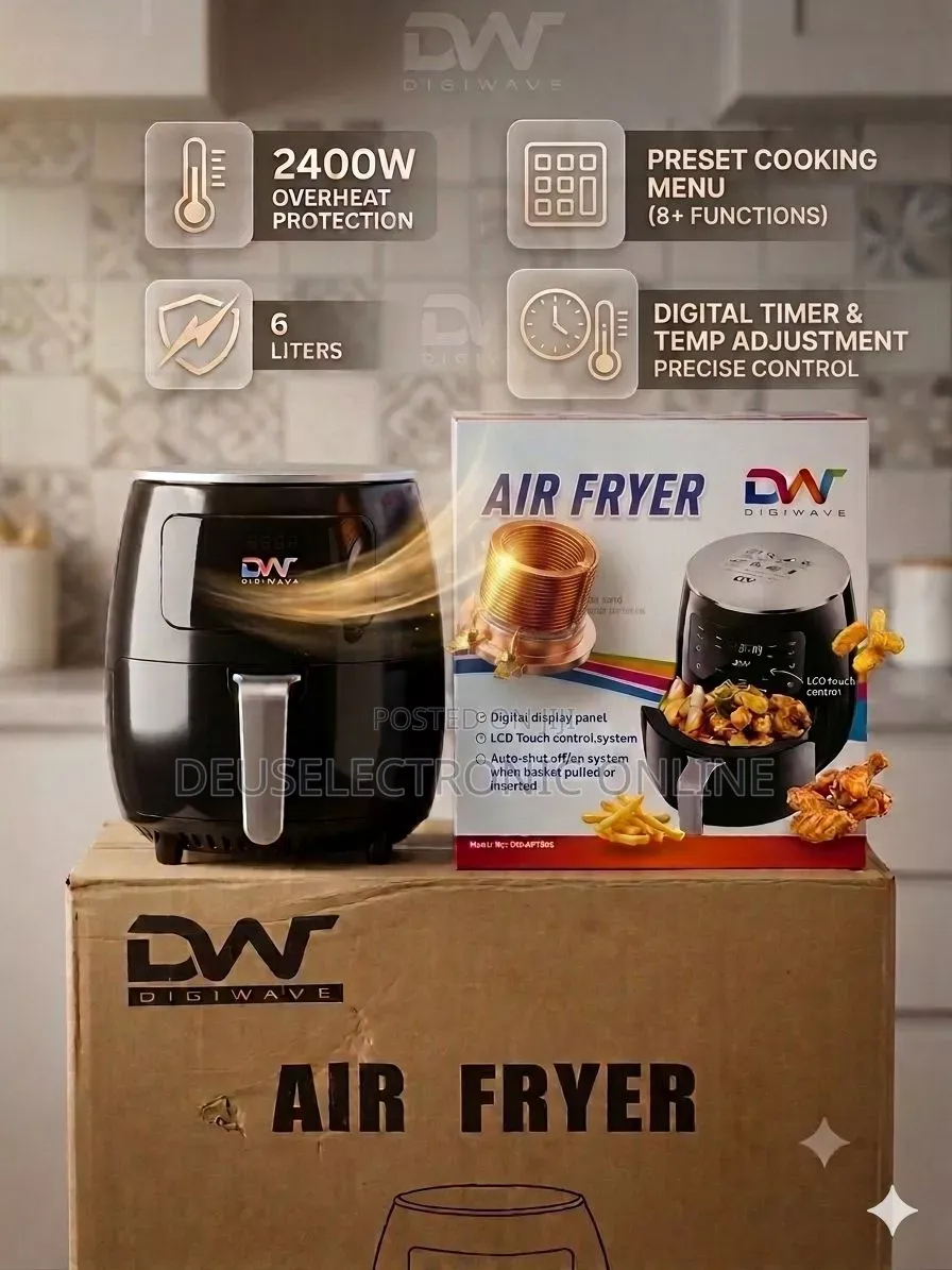 *Digiwave Digital Air Fryer 6l 120,000