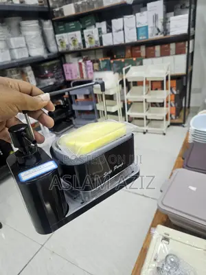 2-in-1 Soap Dispenser And Sponge Holder).