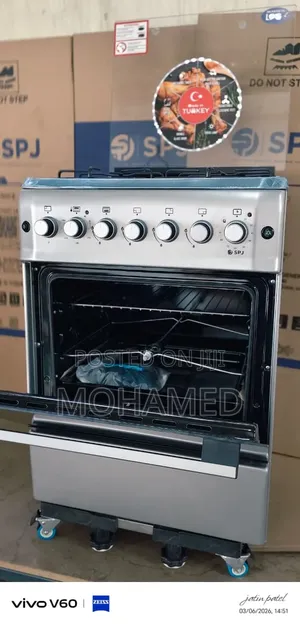 SPJ Gas Electric Cooker 60×60(3 Gas + 1 Electric)