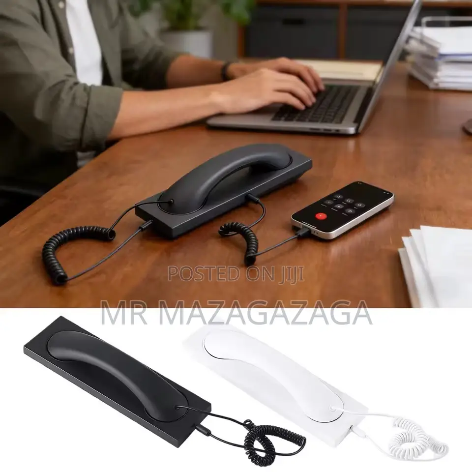 Porodo Classic Retro Phone Handset. Connecting To Your Smartphone