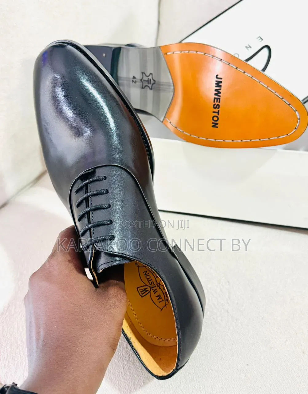 J.M. Weston Leather Oxford Shoes