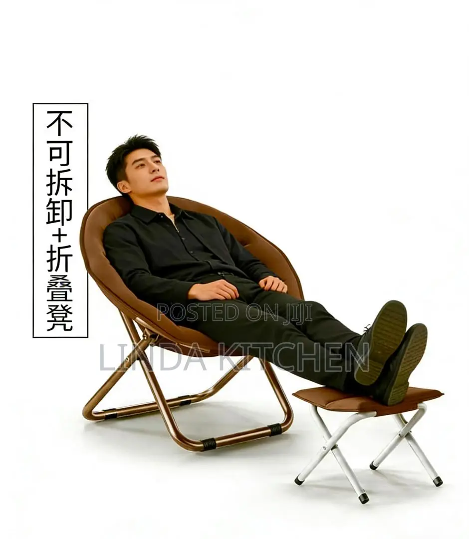 Foldable Sofa Chair With Stool