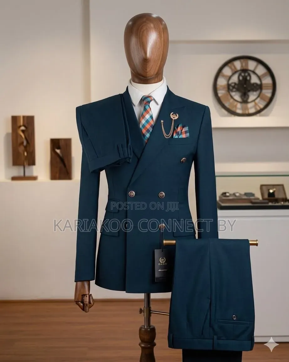 D Ro Slim-Fit Double Breasted Suit