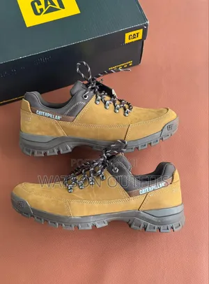 Men's Leather Shoes Cat or Caterpillar Brand 2 Colours Materials Org