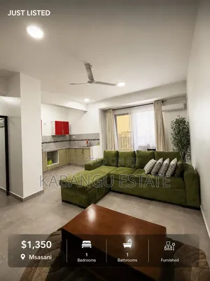 Furnished 1bdrm Apartment in Kimweri Road, Msasani for rent