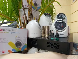 Hikvision 4 Camera 2mp Smart Hybrid Package+Dvr+1tb — Indoor | Tz