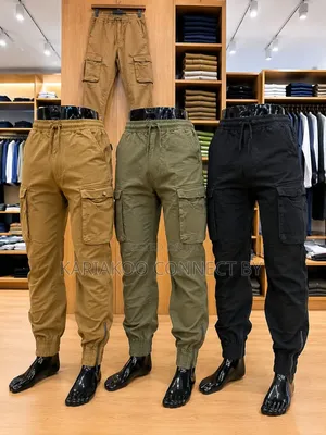 High-Quality Casual Cotton Cargo Pants