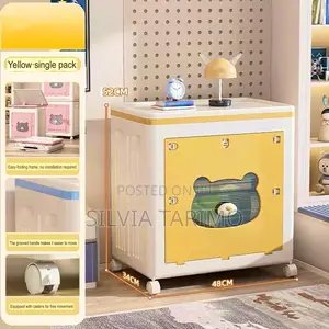 Foldable Storage Box With Wheels – Multi-Purpose Organizer Cabinet