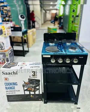 *Saachi Gas Stove/ Cooker Plate 3 1 Umeme .*