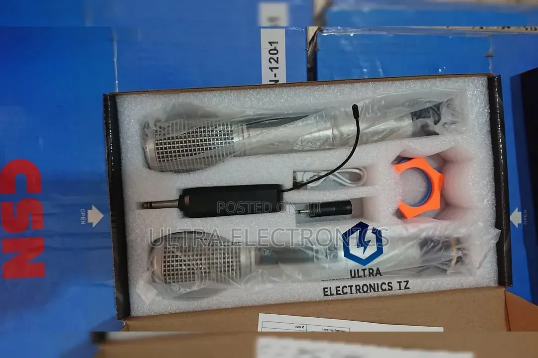 Tba Uhf Wireless Microphone Rechargeable a Pair (2) With Receiver