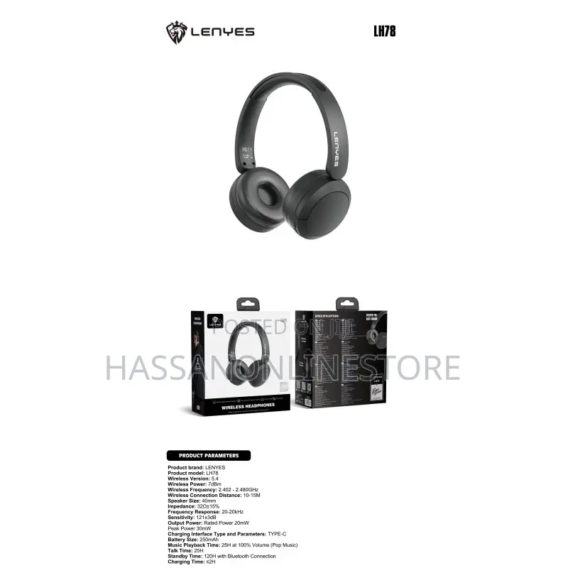 Lenyes Lh78 Bluetooth Headphones | Bluetooth 5.4