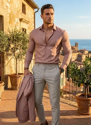 Premium Men’S Slim-Fit Dress Shirts